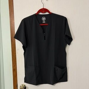 JDM Uniforms Divine Stretch Women’s Dark Gray Scrub Top Size Medium